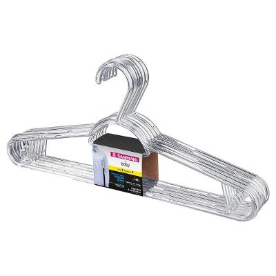 Cabide Plástico Multifuncional Transparente 41cm Sanremo 6 Un