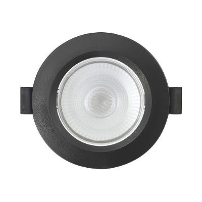 Spot De Led Embutir Slim Par20 Redondo 8w Preto Bivolt Blumenau 4100k Neutro