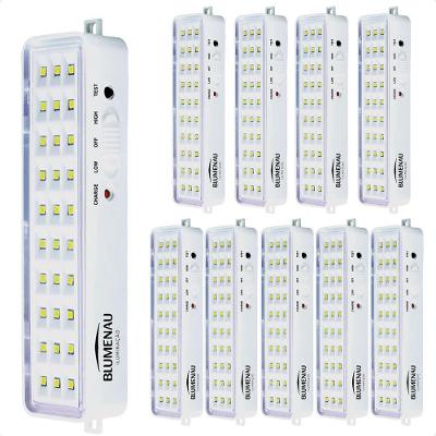 Kit 10 Luminárias De Emergência Blumenau 30 Leds Recarregável Bivolt