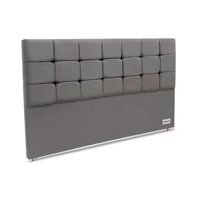 Cabeceira Cama Box Estofada 195 Piave Veluto King 195 - Suede Cinza - Ortobom