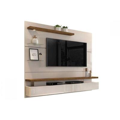 Painel Quarto P- Tv Até 55 Pol Greco C- 1 Nicho 183x165cm Off White-demolição - Dj Móveis