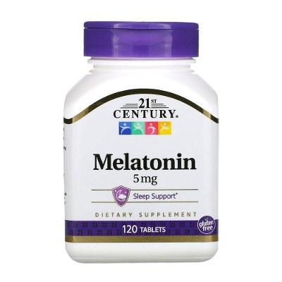 Melatonina, 5mg, 120 Comprimidos, 21st Century