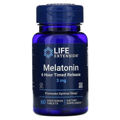 Melatonina 3mg Timed Realease 60 Cáps Life Extension