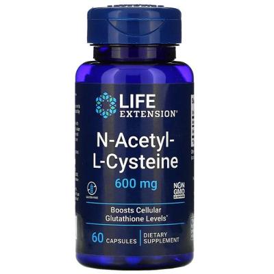 Nac, N-acetil-l-cisteína, (glutationa Celular)600 Mg, 60 Cápsulas, Life Extension