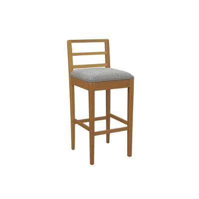 Banqueta De Cozinha Sofia Madeira Maciça 1bmm006ca 1 Un Carvalho Bouclê Cinza