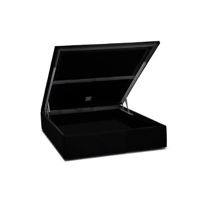 Cama Box Baú Universal Casal Physical Tecido Nero (138x188x25) - Ortobom