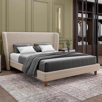 Cabeceira Cama Box Casal 140cm Nilo P05 Veludo Bege - Lyam Decor