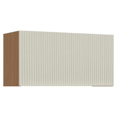 Armário Aéreo Cozinha Modulado Simone Mendes Com 1 Porta Basculante 80cm Carvalho Cinza