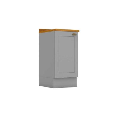 Balcão De Cozinha Modulado Com Tampo Americana Com 1 Porta 40cm Cinza