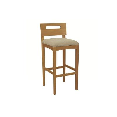 Banqueta De Cozinha Mia Madeira Maciça 1bmm007ca 1 Un Carvalho Bouclê Bege