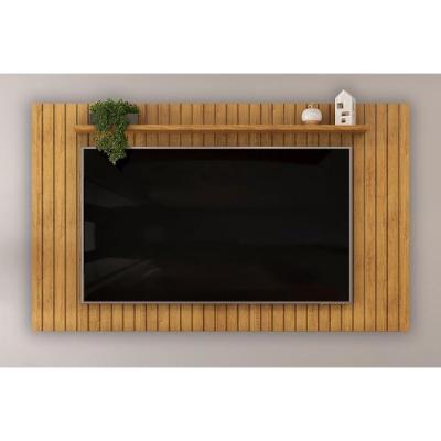 Home P- Tv Até 65 Pol Lume Ripado C- Prateleira 175x108cm Cedro - Dj Móveis