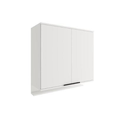 Armário Aéreo Cozinha Modulado Alpha 2502 Com 2 Portas 80cm Branco