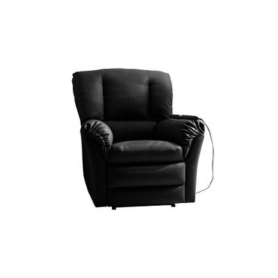 Poltrona Reclinável Motorizada P- Sala Da Vinci Malbec Zero Wall Giro E Balanço Courano Preto - Probel