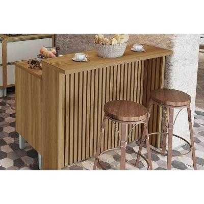 Balcão De Cozinha Modulado Burguesa Com 2 Portas E 3 Gavetas 120cm Freijó Grafite