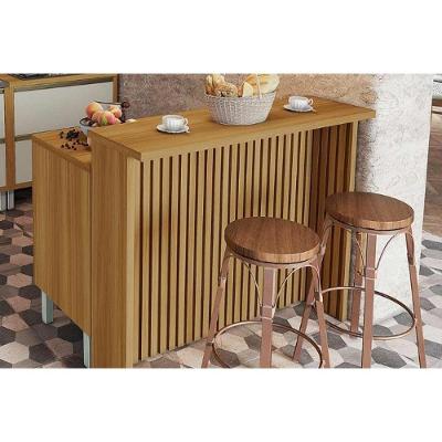 Balcão De Cozinha Modulado Princesa Com 1 Porta E 2 Gavetas 120cm Freijó Grafite