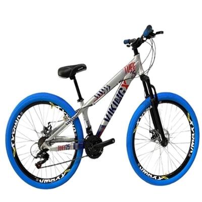 Viking Prata Azul Tuff25/30 Do Grau Cambio Shimano Rodas Vmaxx Pneu Colorido Azul