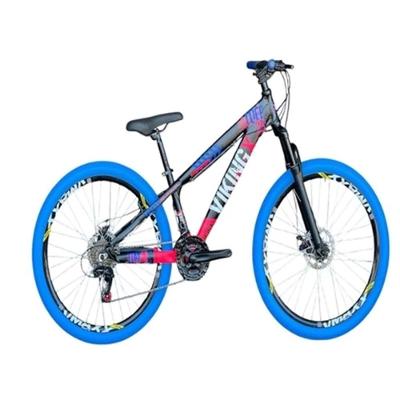 Viking Preto Rosa Tuff25/30 Do Grau Cambio Shimano Rodas Vmaxx Pneu Azul