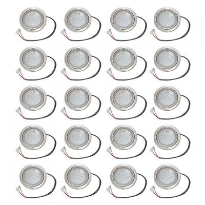 Kit Lâmpada Led Redonda Para Coifa Plug Simples 20 Peças Bivolt
