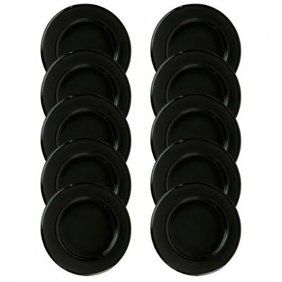 Espalhador Grande Sabaf Esmaltado Para Cooktop - 10 Peças Preto
