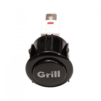 Interruptor com Botão do Grill Dourador para Fornos - Preto Bivolt