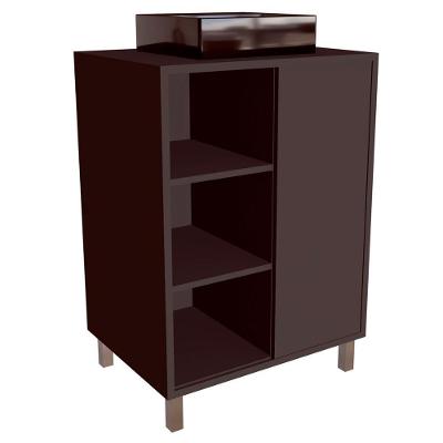 Gabinete 1 Porta Correr 60 Cm Cuba Preta Bl7250 Grafite Faem Grafite