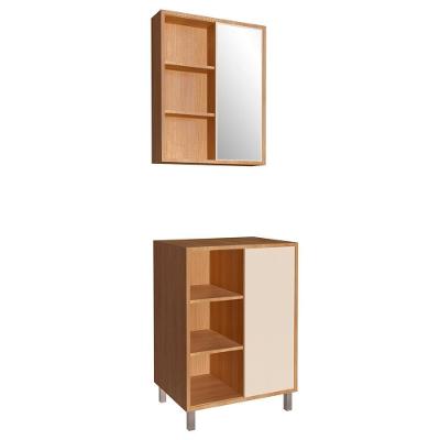 Gabinete 1 Porta Correr 60 Cm Espelheira Cj7250 Mell Arenas Faem Mell Arenas