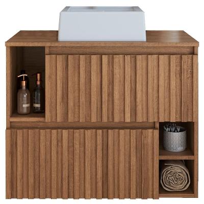 Gabinete Suspenso 2 Portas Com Cuba Branca 75 Cm Bl1000 Mell Faem Mell