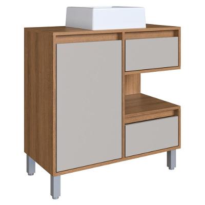 Gabinete Suspenso 80 Cm Cuba Branca Bl2001 Mell Arenas Faem Mell Arenas