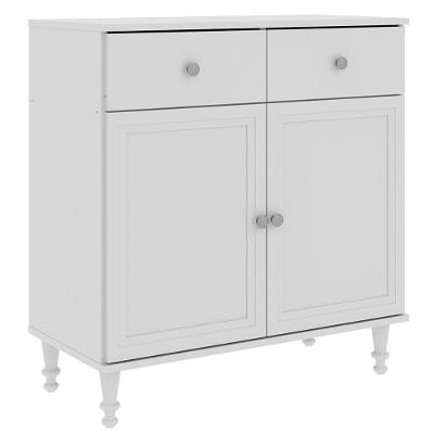 Aparador 2 Portas 2 Gavetas 80 Cm R629 Branco Dtall Branco