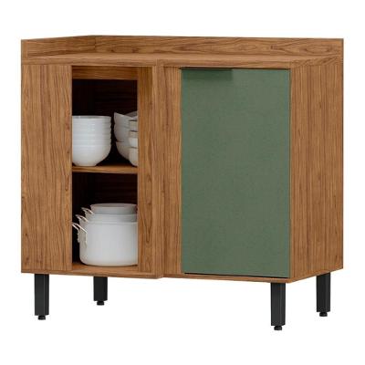 Balcao De Canto Reto Mdf 98 Cm Tosc Bt004 Freijo Jade Mxm Freijo Jade