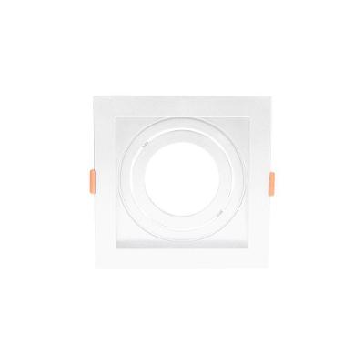 Spot De Embutir Recuado Blumenau Clean Para Lâmpada Par 20 E27 Quadrado Bivolt Branco