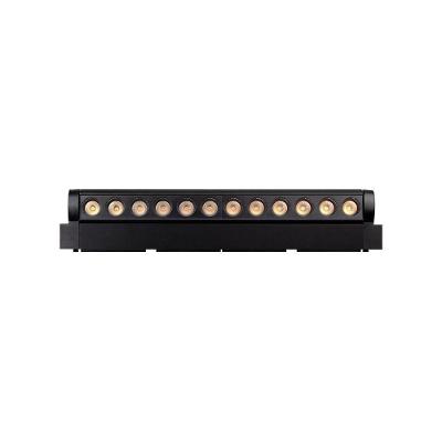 Spot Para Trilho Magnético Blumenau Led Neo Pontual 12w 48v Preto 3000k Luz Amarela