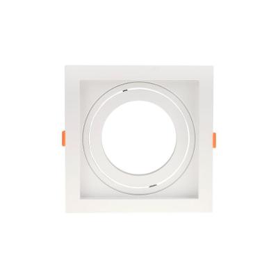 Spot De Embutir Recuado Blumenau Clean Para Lâmpada Par 30 E27 Quadrado Bivolt Branco