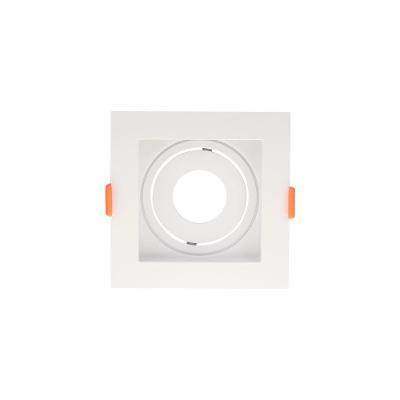 Spot De Embutir Recuado Blumenau Clean Para Lâmpada Mr11 Gu10 Quadrado Bivolt Branco