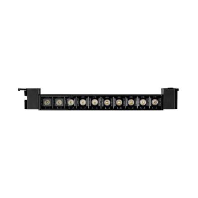 Spot Direcionável Para Trilho Eletrificado Blumenau Led Up Linear Pontual 20w Bivolt Preto 3000k Luz Amarela