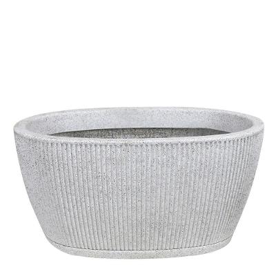 Vaso Jardineira Sp27 Fosco 59x30cm Branco Artstone