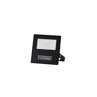 Refletor Taschibra Tr Led Slim 10w Preto Bivolt 3000k Luz Amarela
