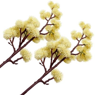 Kit 2 Plantas Artificiais Mamona Ornamental Jardim De 70cm