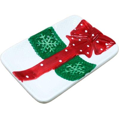 Enfeite Porta Sabonete Banheiro Lavabo Noel Natal Cerâmica