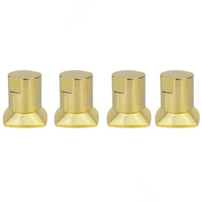 Kit 04 Und Acabamento Registro Dourado Ouro Encaixe Padrao Deca Docol 1.2 E 3.4 Docol