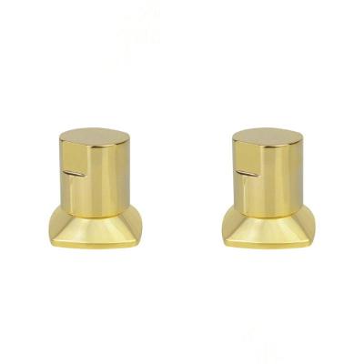 Kit 02 Und Acabamento Registro Dourado Ouro Encaixe Padrao Deca Docol 1.2 E 3.4 Docol