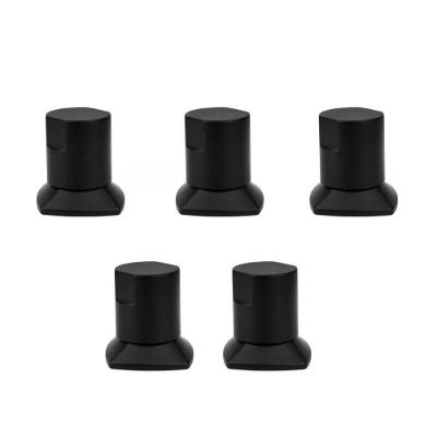 Kit 05 Und Acabamento De Registro Preto Encaixe Padrão Deca Docol 1.2 E 3.4 Docol
