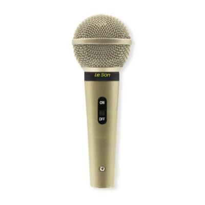Microfone Sm58 Plus Champanhe - Xlr/xlr Leson Profissional