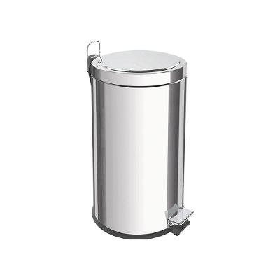 Lixeira Tramontina Brasil Com Pedal 20l Redonda Inox 94538120