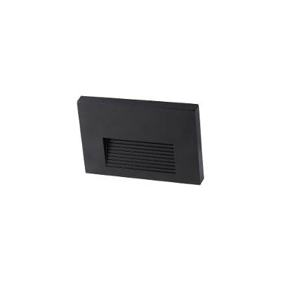 Balizador Nordecor Maja Sobrepor Led Bivolt Preto 3000k Luz Amarela 2709