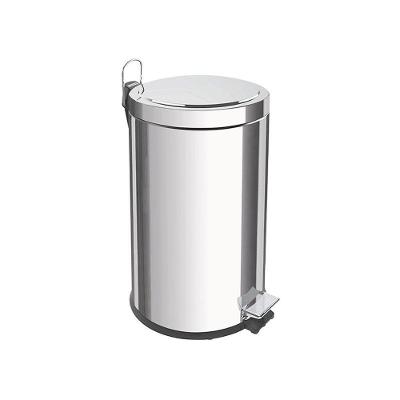 Lixeira Tramontina Brasil Com Pedal 12l Redonda Inox 94538112
