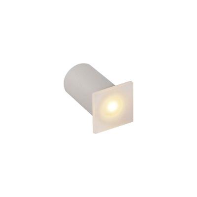 Balizador Nordecor Kinne Mini Embutir Quadrado Led Bivolt Branco 3000k Luz Amarela 6391