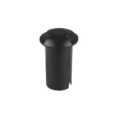 Balizador Astraled Brecher Redondo De Embutir Led 1w Bivolt Preto 3000k Luz Amarela Bl-5023