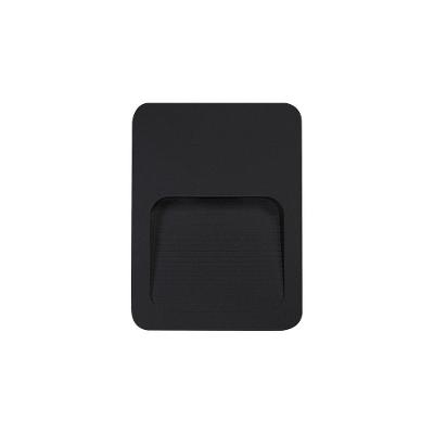 Balizador Astraled Leo De Sobrepor Led 2w Bivolt Preto 3000k Luz Amarela Bl-6703