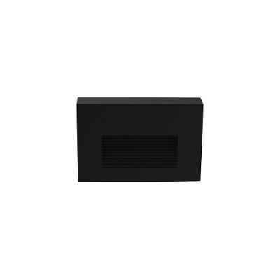 Balizador Astraled Wiley De Sobrepor Led 2w Bivolt Preto 3000k Luz Amarela Bl-6723